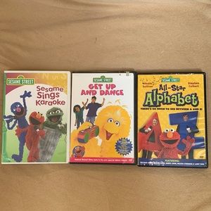 SET OF 3 SESAME STREET DVD’s